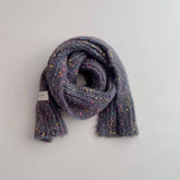 POLKA DOT KNIT SCARF WARM NECK WRAP FOR KIDS_CWASC2096