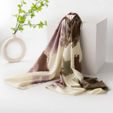 OMBRE SCARF VINTAGE TASSEL PRINT WRAP FOR WOMEN_CWASC0937