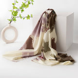 OMBRE SCARF VINTAGE TASSEL PRINT WRAP FOR WOMEN_CWASC0937