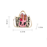 Cute Bunny Mini Letters Plush Shoulder Bag_Cwab2685