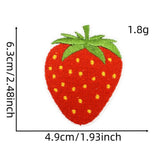 NEW PINK STRAWBERRY EMBROIDERED CLOTH PATCH_CWMM4014