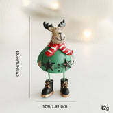 METAL SANTA ORNAMENT CHRISTMAS TREE TABLE DECOR_CWMM9745