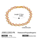 ELEGANT HEART ZIRCON BRACELET TITANIUM STEEL_CWAJE4717