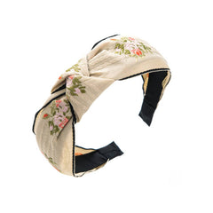 Women New Cross Embroidery Headband