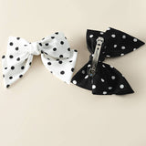 FASHIONABLE POLKA DOT HANDMADE BOW HAIRPIN_CWASC1055