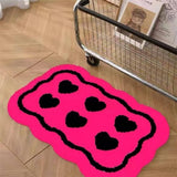 FLEECE BATHROOM MAT ABSORBENT NON SLIP DOOR RUG_CWMM7522