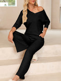 Casual knitted leisure suit for self-improvement