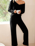 Casual knitted leisure suit for self-improvement