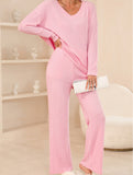 Casual knitted leisure suit for self-improvement
