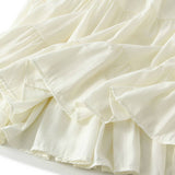 CAKE SKIRT HALF SKIRT BOW A LINE LONG SKIRT_CWBMS0319