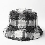 Cwah1508_Casual Plaid Bucket Hat