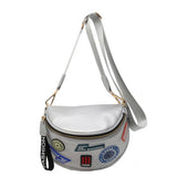 Wide Letter Shoulder Belt Bag Crossbody Bag_Cwab2069