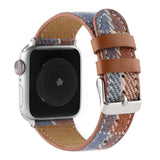 IWATCH8 1 PLUSH CHECKERED LEATHER STRAP_CWWW0049