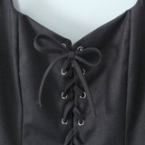 STYLISH TIE STRAP VEST CASUAL FRENCH LOOK_CWTHT0242