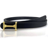 Versatile Black Thin Belt Women'S Accessories_Cwabe0694