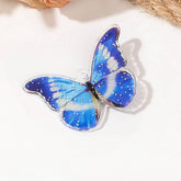 SILVER DOT IMITATION BUTTERFLY CUTE HAIRPIN_CWAHA1632