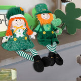 ST PATRICKS DAY LONG LEGGED RUDOLPH DOLL ORNAMENT_CWMM3440