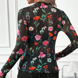 SEXY LEOPARD PRINT MESH FITTED T SHIRT_CWTBLL3423