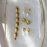 CREATIVE STAINLESS STEEL MIRROR PENDANT EARRINGS_CWMM5723