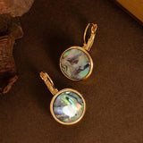 ABALONE GEOMETRIC EAR CLIPS COLORFUL SHELLEARRINGS_CWMM4301