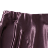ASYMMETRICAL SATIN FISHTAIL SLIMMING MIDI SKIRT_CWBMS0353