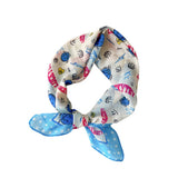 COTTON LINEN FLORAL SQUARE SCARF FOR WOMEN_CWASC0852