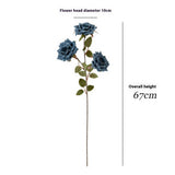 ARTIFICIAL CAPPUCCINO ROSE BOUQUET WITH 3 HEADS_CWMM6505