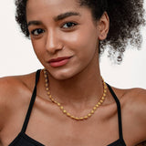 Vintage Flower Necklace Sun Pattern Necklace_Cwmm3622