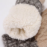 Winter Rabbit Fur Knitted Plush Thick Gloves_Cwag0262