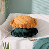 SOLID COLOR ROUND WOOL BALL KNITTED THROW PILLOW_CWMM2365