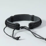 SIMPLE HAND WOVEN VINTAGE LEATHER BRACELET_CWMM4521