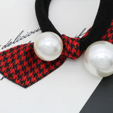 BOW DECORATION SCRUNCHIES ELASTIC HAIR BANDS_CWAHA0141