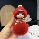 CUTE CARTOON MONCHHICHI CAR KEYCHAIN PENDANT_CWMM2502