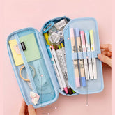 MULTI LAYER STORAGE PORTABLE CANVAS PENCIL CASE_CWMM1981