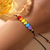 COLORFUL IRON GALLSTONE VALENTINES DAY BRACELET_CWMM3811