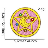 GIRL CARTOON MAGIC WARRIOR EMBROIDERED PATCH_CWMM4069