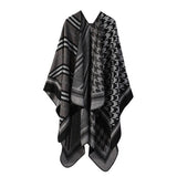 STRIPED SHAWL WARM CASHMERE ALL MATCH CAPE_CWASC2251