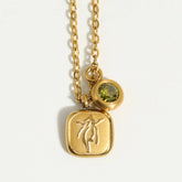 NEW RETRO 12 ZODIAC SIGN PENDANT NECKLACE_CWMM3753