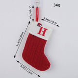 CLASSIC RED LETTER WOOL KNITTED CHRISTMAS SOCKS_CWMS1434