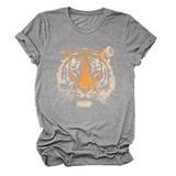 Women Summer Tee With Stylish Tiger Print_Cwttsl0494