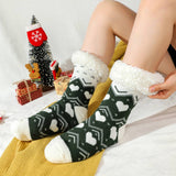 LOVE HEART FLOOR SOCKS FUZZY INDOOR SLIPPER SHOES_CWMS0726