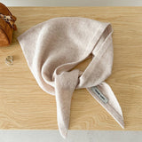 100% Wool Triangle Scarf Warm Knit Shawl_Cwov00262