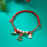 HANDMADE WOVEN CHRISTMAS TREE MOOSE BRACELET_CWAJE2395