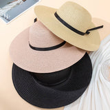 SUMMER BEACH FASHION VERSATILE BOW SUN HAT_CWAH1160