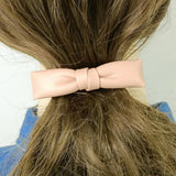 ELEGANT SIMPLE PU LEATHER BOW HAIR BARRETTE_CWAHA6351