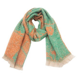 Womens Floral Jacquard Shawl Scarf_Cwasc0876