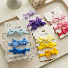 3PCS CD BUTTERFLY HIGH ELASTICITY NYLON HAIR TIES_CWAHA1110