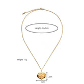 DURABLE STEEL HEART NECKLACE WITH EVIL EYE STONE_CWMM8822