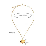 DURABLE STEEL HEART NECKLACE WITH EVIL EYE STONE_CWMM8822