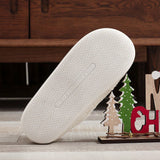 CHRISTMAS PLAID SANTA CLAUS COTTON SLIPPERS_CWMM3056